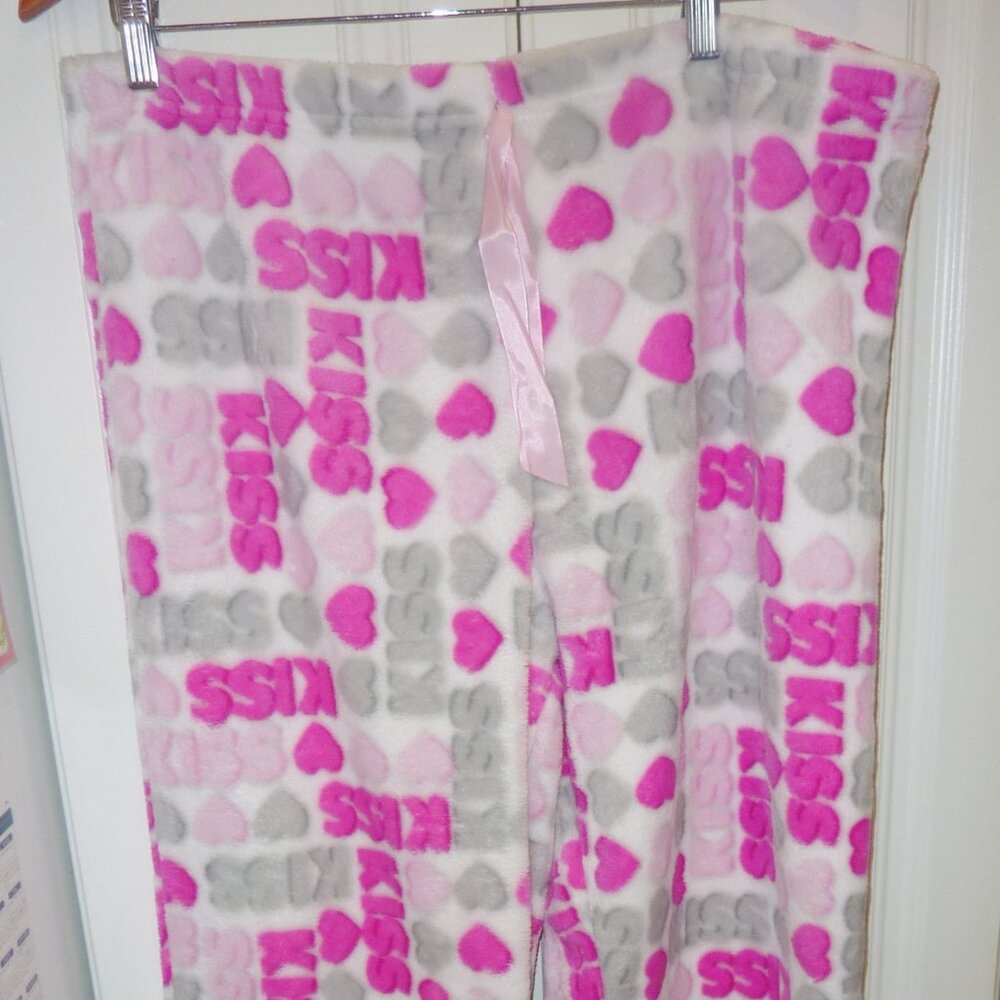 Excellent New Condition Valentine Theme Hearts Fleece Sleep Lounge Pants Size 3X